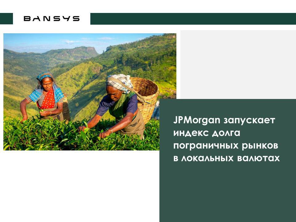 JPMorgan запускает индекс долга пограничных рынков в локальных валютах